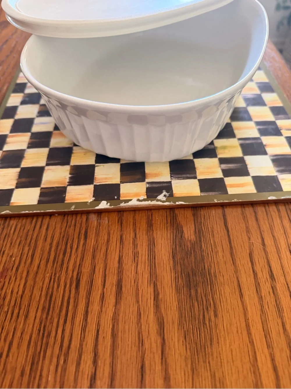 Corningware French white casserole Oval Serving Dish with Lid